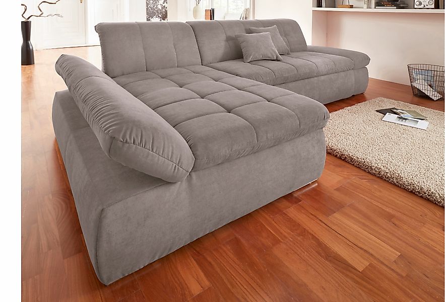 DOMO collection Ecksofa "NMoric XXL, B/T/H: 300/172/80cm, L-Form", wahlweis günstig online kaufen