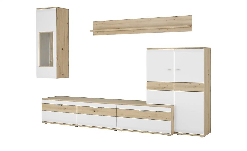 Wohnkombination  Eldena ¦ grau ¦ Maße (cm): B: 285 H: 215 T: 53.0 Kommoden günstig online kaufen