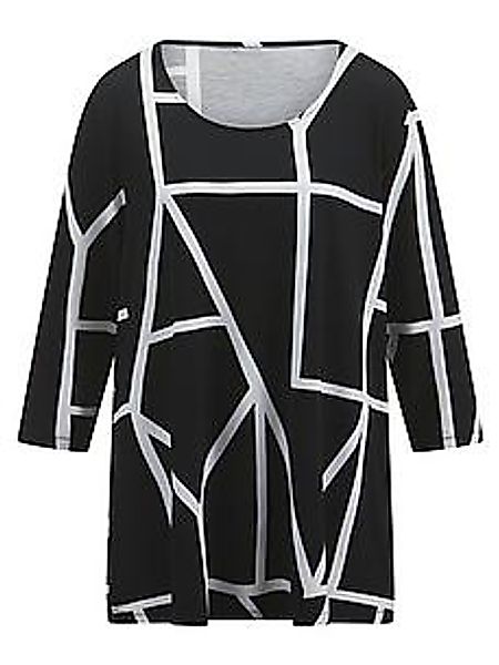 Rundhals-Shirt 3/4-Arm Emilia Lay schwarz günstig online kaufen