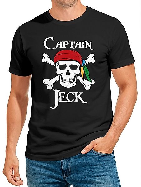 MoonWorks Print-Shirt Herren T-Shirt Fasching Karneval Pirat Captain Jeck K günstig online kaufen