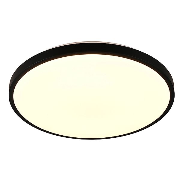Reality LED-Deckenleuchte Slope Schwarz matt Ø 48,5 cm günstig online kaufen