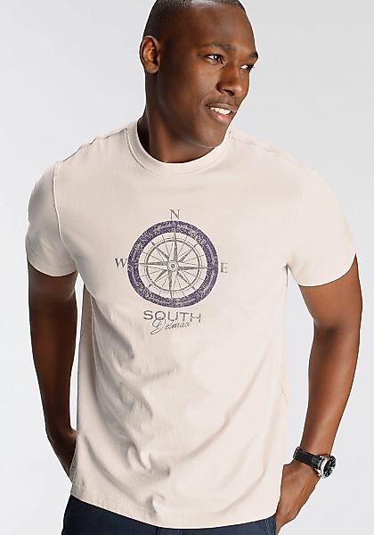 DELMAO T-Shirt Kurzarm, bedruckt, Rundhals, aus günstig online kaufen