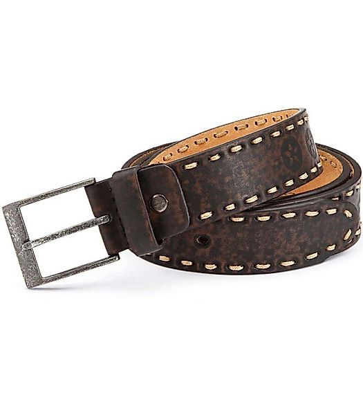 BEZLIT Ledergürtel Herren Gürtel mit Dicker Naht (1-St) im eleganten Look günstig online kaufen