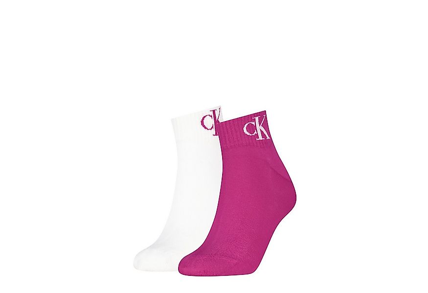 Calvin Klein Jeans Kurzsocken CKJ WOMEN QUARTER MONOGRAM (2-Paar, 2 Paar) m günstig online kaufen