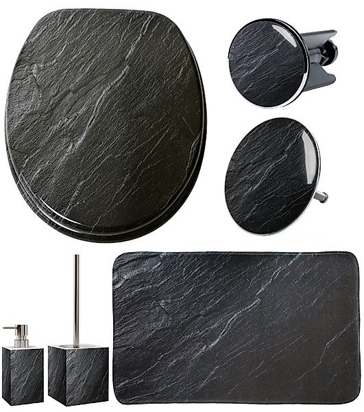 Sanilo Badaccessoire-Set 6-teilig Granit, WC-Sitz mit günstig online kaufen
