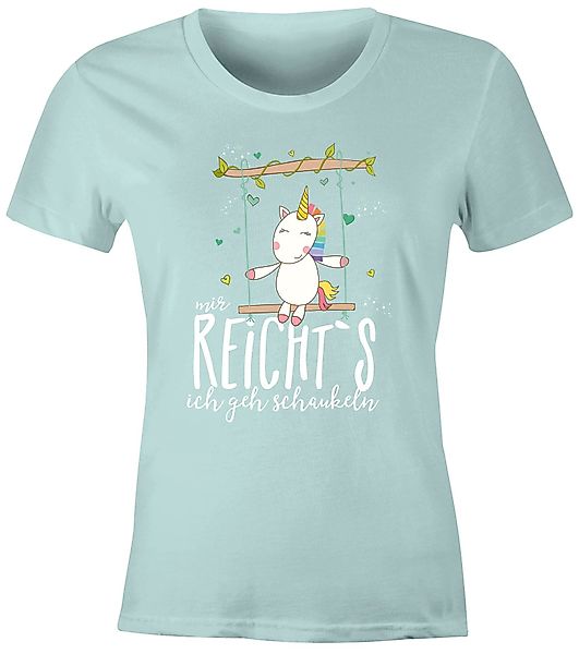 MoonWorks Print-Shirt Damen T-Shirt Einhorn auf günstig online kaufen