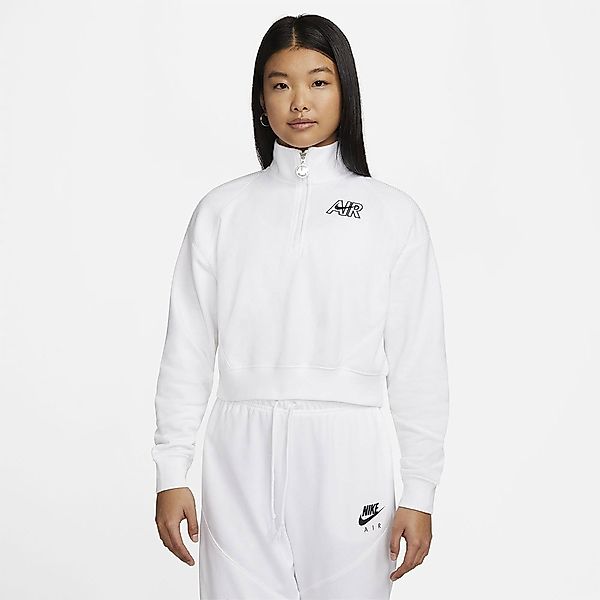 Nike Sportswear Air Fleece Langarm-t-shirt XS White / White / Black günstig online kaufen