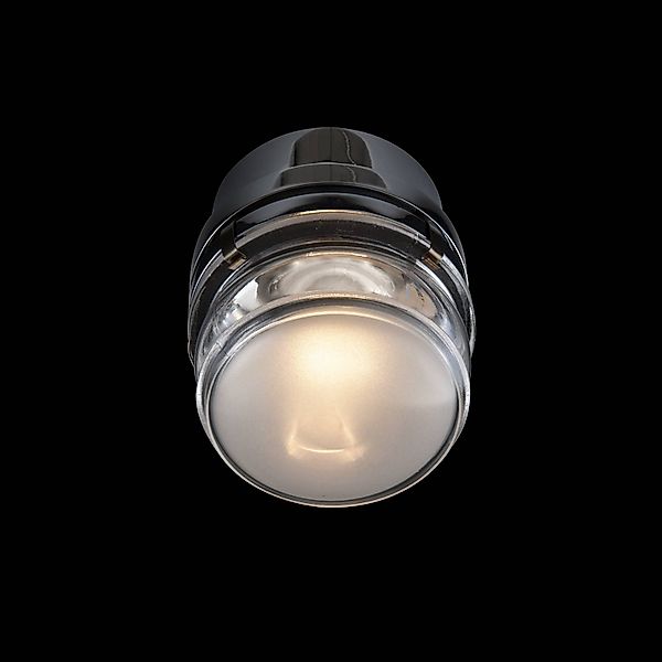 Oluce LED-Wandlampe Fresnel, chromfarben, Alu, Glas, 2.700 K günstig online kaufen