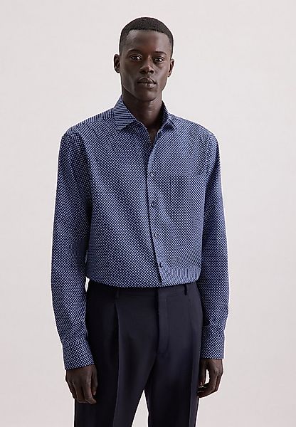 seidensticker Businesshemd Schwarze Rose Regular 1/1 Kentkragen Druck günstig online kaufen