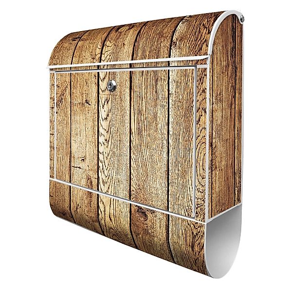 Banjado Design Briefkasten Weiß Pulverbeschichtet 39x47x14cm 2 Schlüssel Mi günstig online kaufen