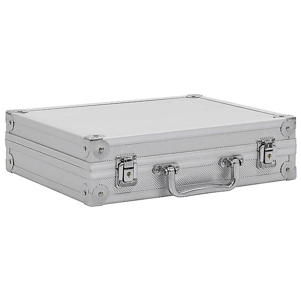 vidaXL Koffer Waffenkoffer Aluminium ABS Silbern günstig online kaufen
