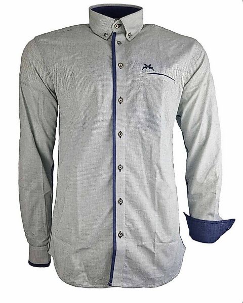 Maddox Trachtenhemd Trachtenhemd mit feinem Karomuster - Hemd-76, Grü günstig online kaufen