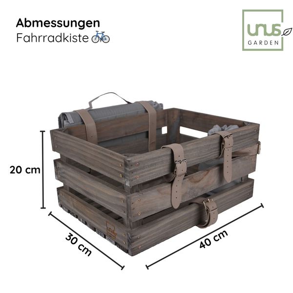 UNUS GARDEN Fahrradkorb Fahrradkiste Picknick Holz günstig online kaufen