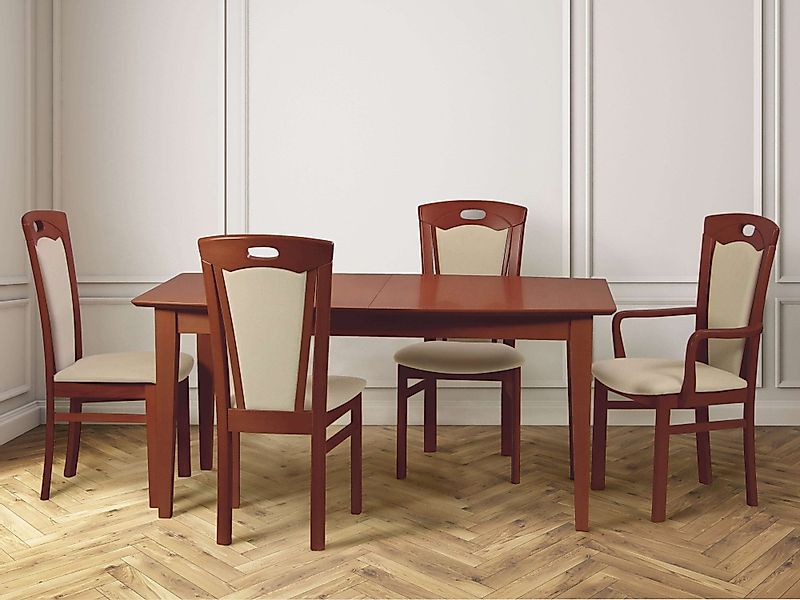 Home affaire Esszimmerstuhl "FERDI Made in Italy, Massivholz", (Set), 2 St. günstig online kaufen