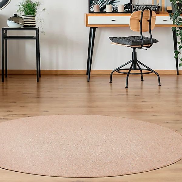 Andiamo Teppich »Luton, Made in Germany«, rund, 5 mm Höhe, melierte Optik, günstig online kaufen