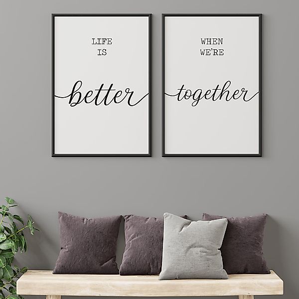 Tigerlino Poster 2er Set Better Together günstig online kaufen