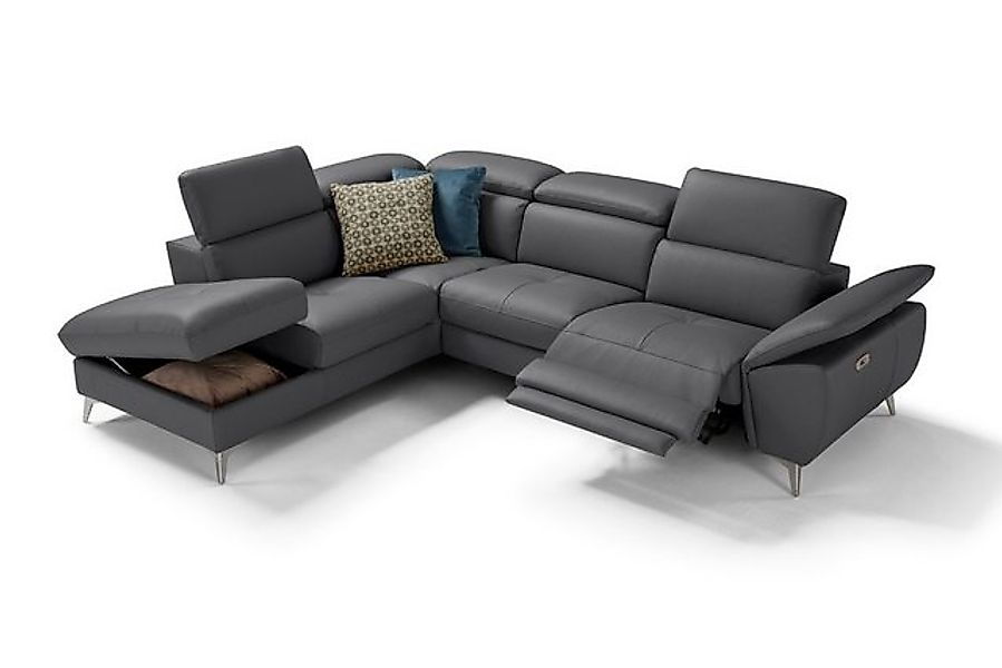 moebeloutlet.de Ecksofa Zürich Ledersofa, mit Relaxfunktion günstig online kaufen