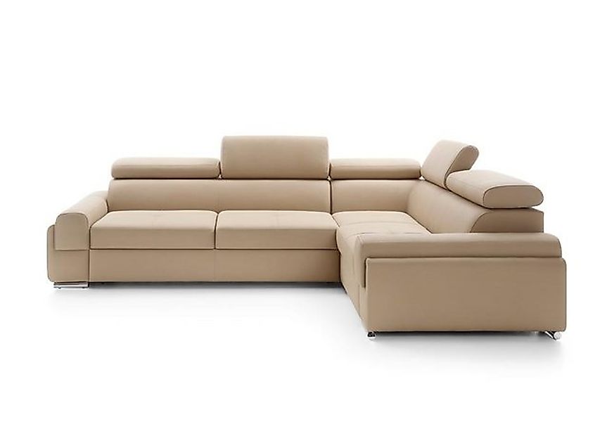 JVmoebel Ecksofa Design Ecksofa Couch Leder Textil Polster Multifunktion So günstig online kaufen
