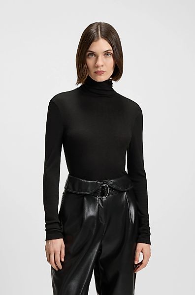 BOSS ORANGE Rollkragenshirt "Eliana Premium Damenmode", mit Turtle Neck, Sl günstig online kaufen