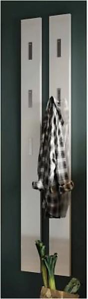 Lomadox Garderobenpaneel schmal SAN MARINO-01 in Weiß, B/H/T: ca. 15/170/3 günstig online kaufen