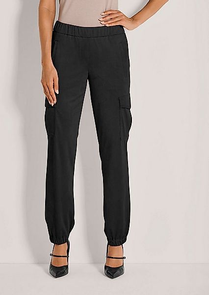 MADELEINE Cargohose Stoffhose in Cargo-Optik Micro-Velours-Hose, elastische günstig online kaufen