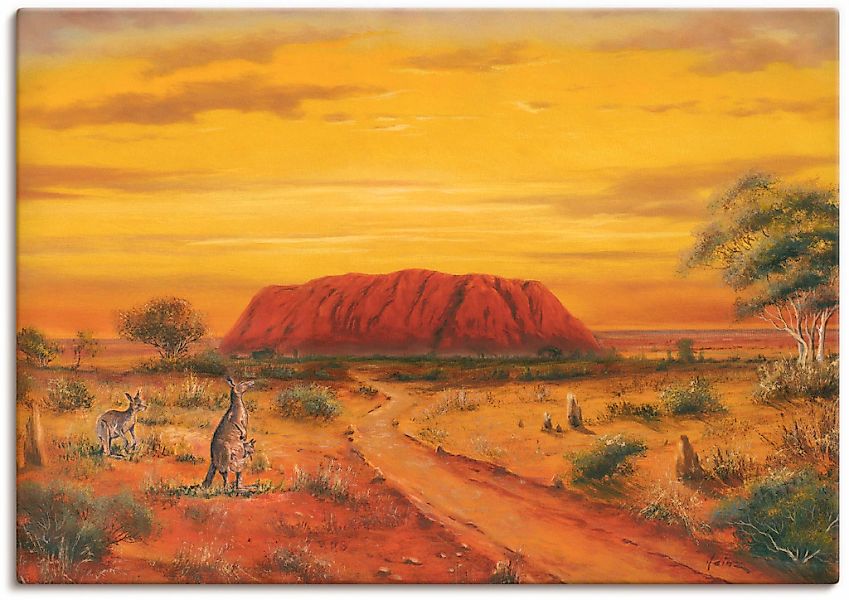 Artland Leinwandbild "Australisches Tal" Australien 1 Stk. tlg. auf Keilrah günstig online kaufen
