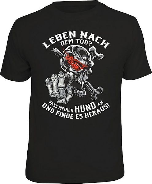 RAHMENLOS® T-Shirt Leben nach dem Tod? Fass meinen Hund an ... günstig online kaufen