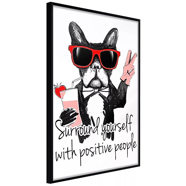 Poster - Positive Bulldog günstig online kaufen