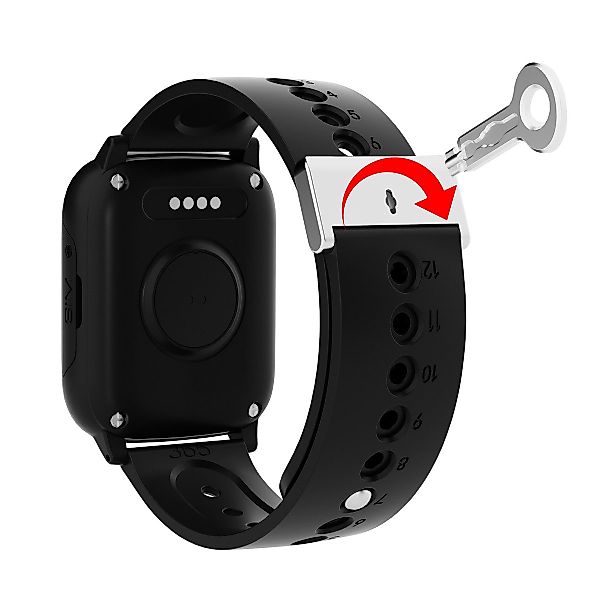 NikuTRAX Uhrenarmband Demenz-Uhrenarmband mit Sicherheitsverschluss 20mm, günstig online kaufen