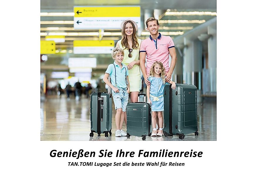 TAN.TOMI Handgepäckkoffer Trolley Hartschalenkoffer Hard Shell Hartschalenk günstig online kaufen