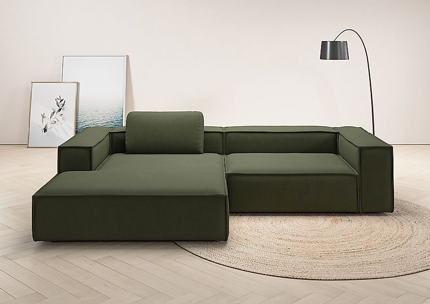 Home affaire Ecksofa "Watertown, modernes XXL L-Form, 306 cm breit" Großzüg günstig online kaufen