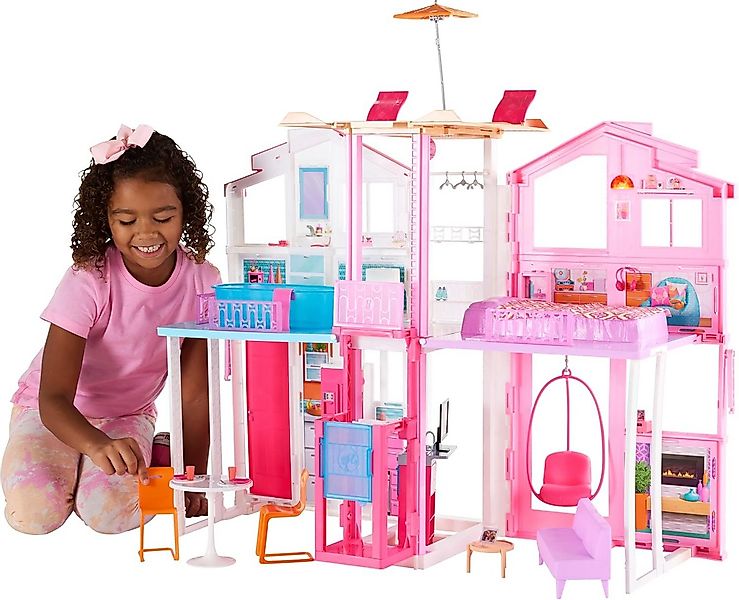 Barbie Puppenhaus Barbie Haus Traumvilla DLY32 günstig online kaufen