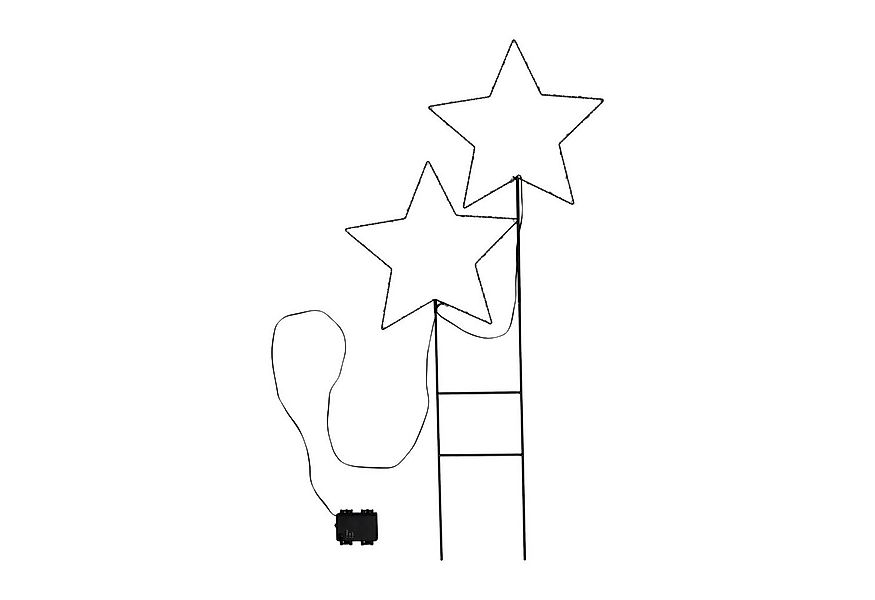 Spetebo LED Dekolicht LED Garten Stecker Sterne - 98 x 50 cm, An / Aus / Ti günstig online kaufen