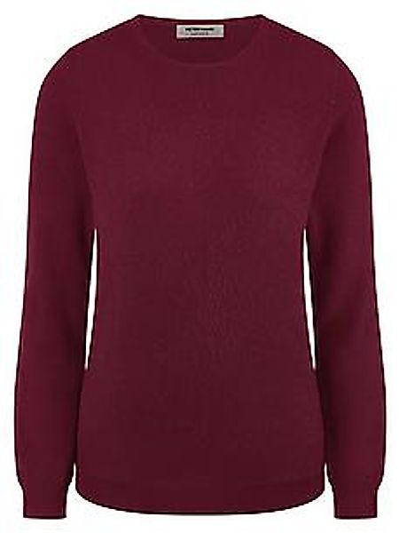 Rundhals-Pullover aus 100% Premium-Kaschmir Peter Hahn rot günstig online kaufen
