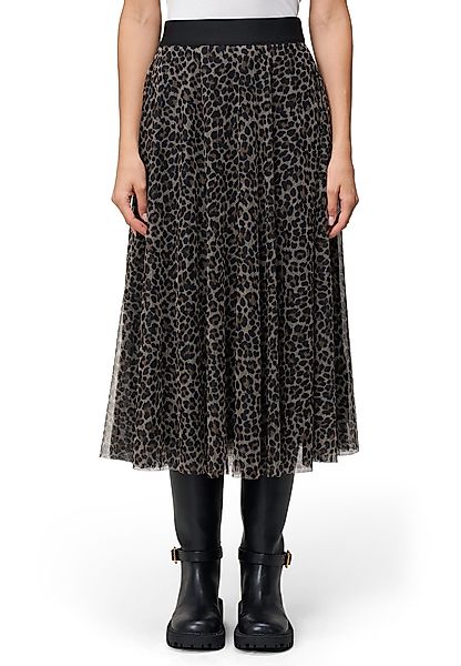 Zero Midirock Damen Leorock elastischer Bund günstig online kaufen