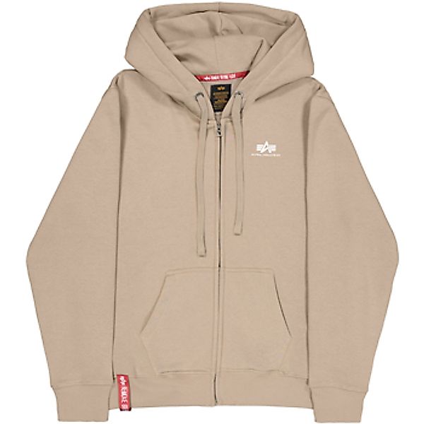 Alpha Industries  Sweatshirt Basic Zip Hoodie Small Logo - vintage sand günstig online kaufen