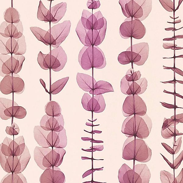 Bricoflor Blätter Vliestapete in Violett ausgefallene Tapete mit Blättern i günstig online kaufen