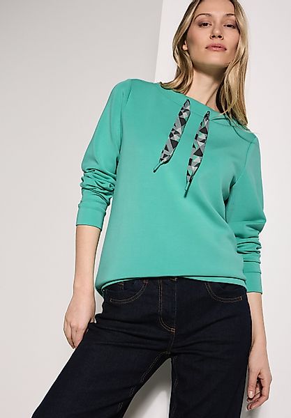 CECIL Sweatshirt mit Tunnelzug am Kragen günstig online kaufen