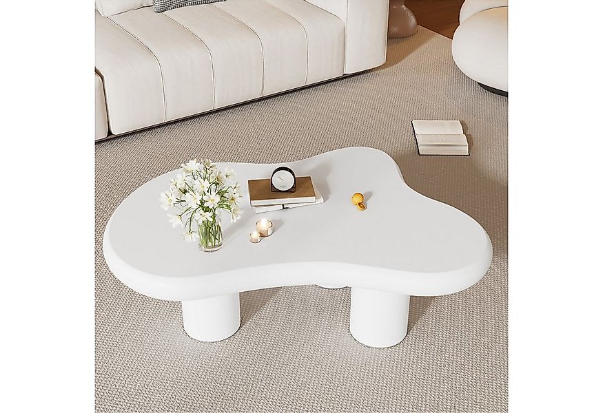 KLAM HOME Couchtisch Beistelltisch Wohnezimmertisch, MDF mit Filzunterlagen günstig online kaufen