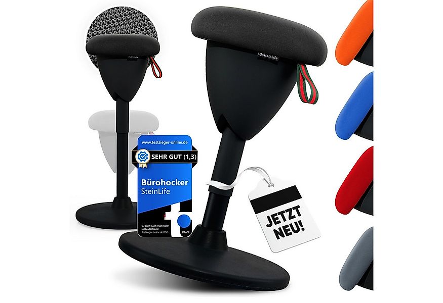 Steinlife Arbeitshocker Ergonomisch [TESTSIEGER] Bürohocker Höhenverstellba günstig online kaufen