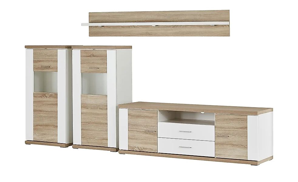 uno Wohnwand  Titan ¦ holzfarben ¦ Maße (cm): B: 310 H: 180 T: 52.0 Wohnwän günstig online kaufen