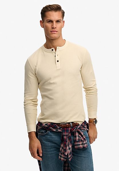 Superdry Langarmshirt "LW TEXTURED GRANDAD TOP" günstig online kaufen
