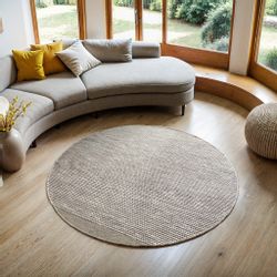 Myflair Möbel & Accessoires Wollteppich "Anisa" rund 10 mm Höhe Wendeteppic günstig online kaufen