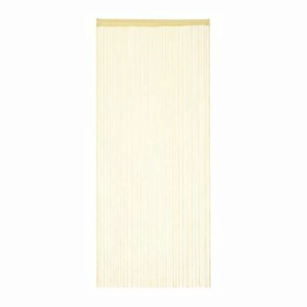 relaxdays 1 x Fadenvorhang beige 90 x 245 cm günstig online kaufen