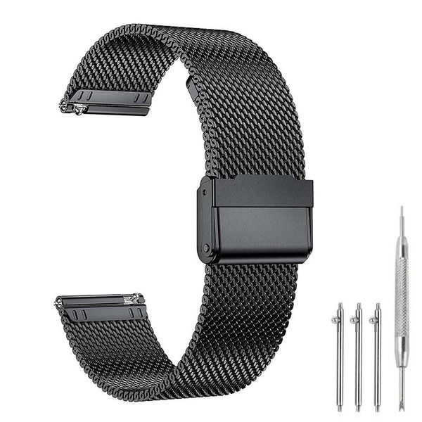 Jibenhome Uhrenarmband 18/20/22mm Mesh-Uhrenarmband aus Edelstahl günstig online kaufen