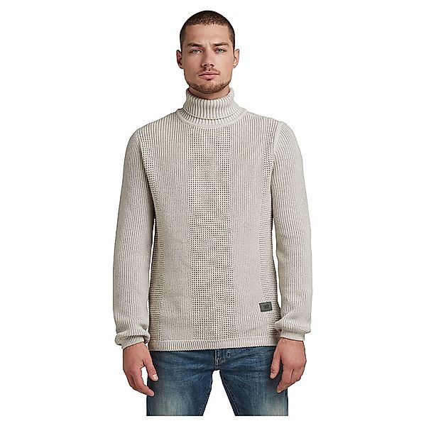 G-star Structured Pullover XL Whitebait / Charcoal günstig online kaufen