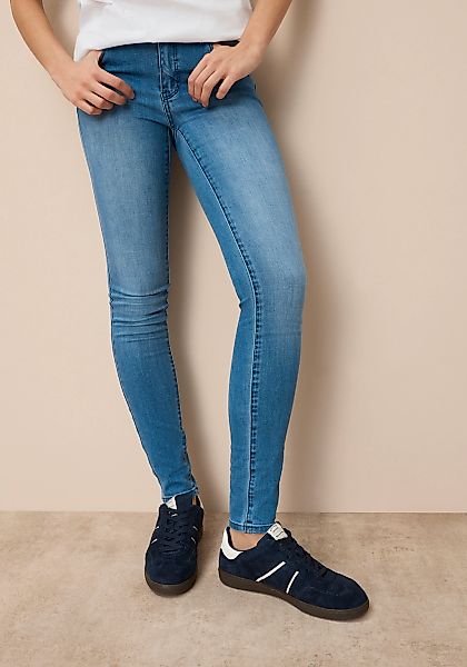 Tamaris Skinny-fit-Jeans schmale Beinweite, mit Gürtelschlaufenbund, mit Me günstig online kaufen