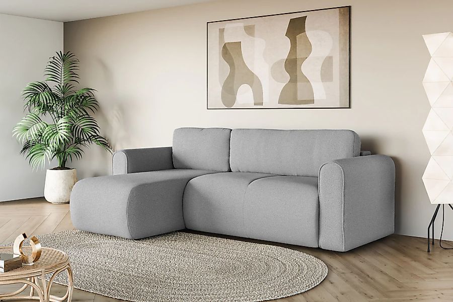 OTTO home Ecksofa "Zacharia wahlweise Schlafsofa mit Bettkasten, B/T/H 250/ günstig online kaufen