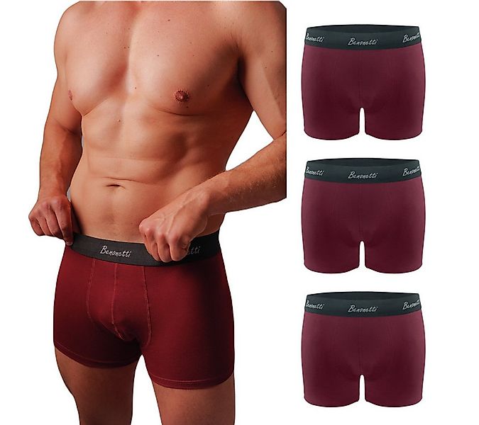 Benonetti Boxershorts weich, langlebig & atmungsaktiv, kein Aufrollen (3-St günstig online kaufen