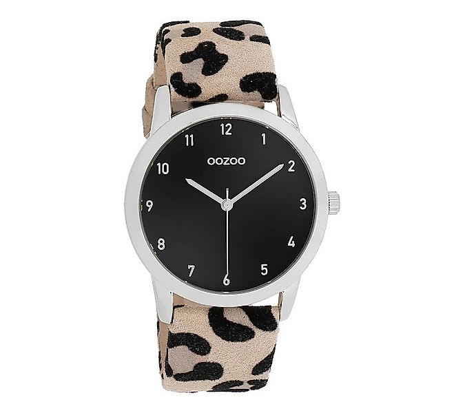 OOZOO Quarzuhr Damenuhr C11542, 38 mm – Armbanduhr mit schwarzem Zifferblat günstig online kaufen